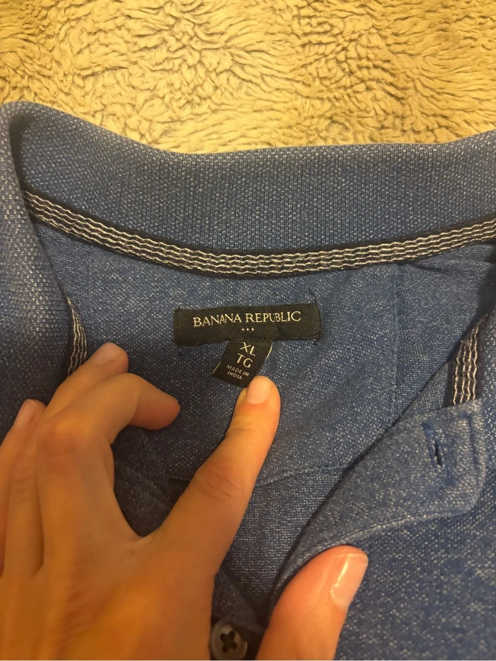 Banana Republic XL blue Polo
